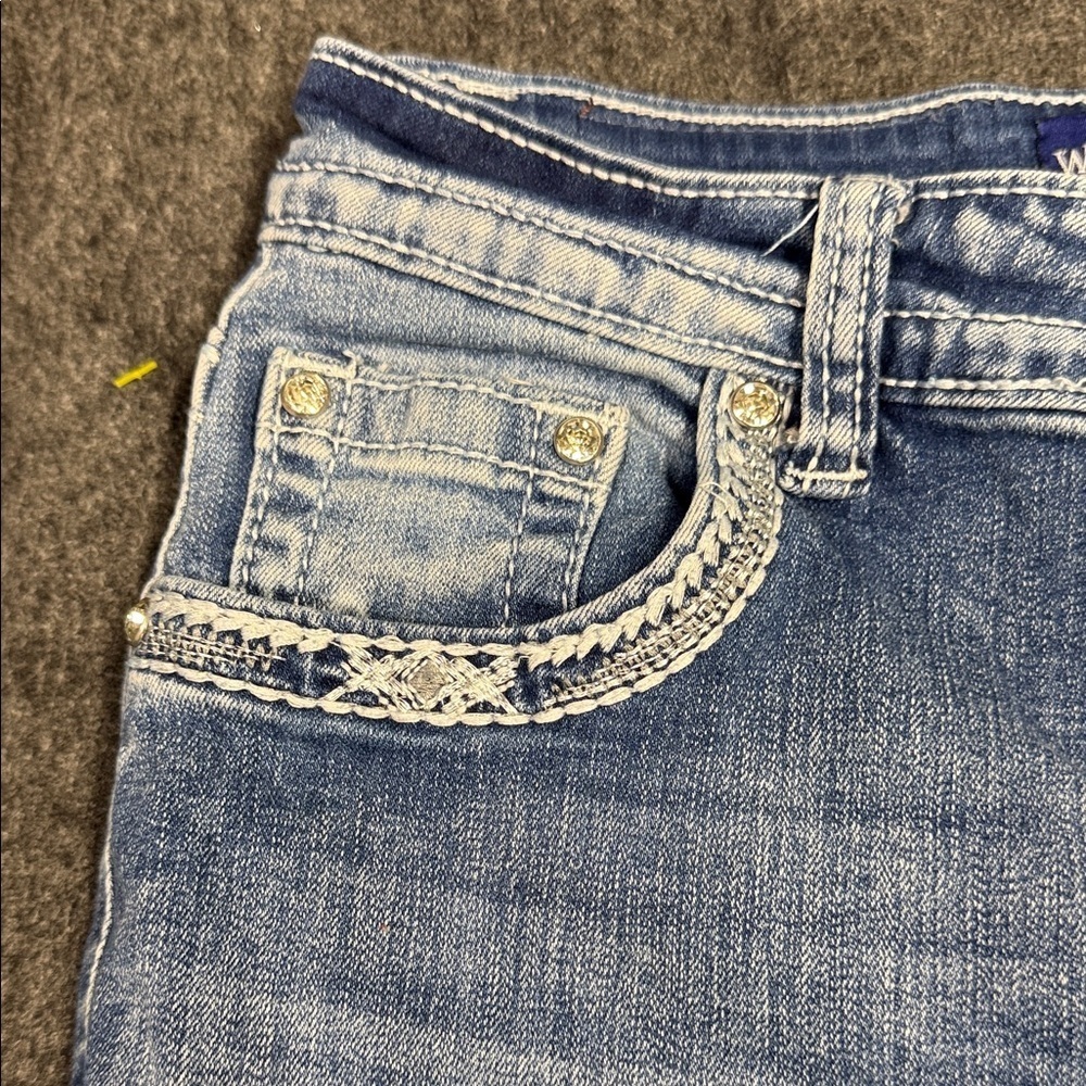 Westfield Eagle Stylish Light Blue Flare Jeans - Picture 8 of 14